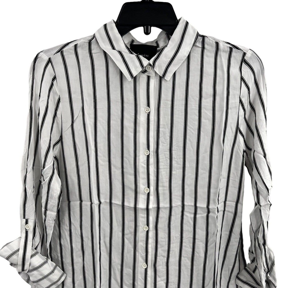 Lumiere Stripe Blouse Long Sleeve New Small